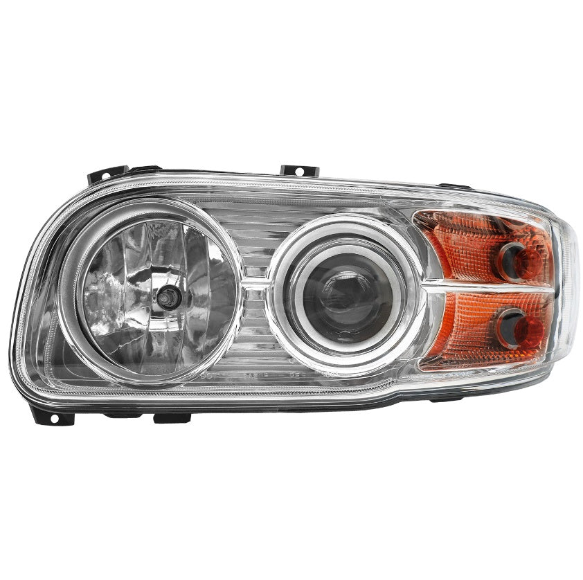 2008-2018 Peterbilt 388-389, Headlights, American Version, Halogen Assembly-LED Light Strip