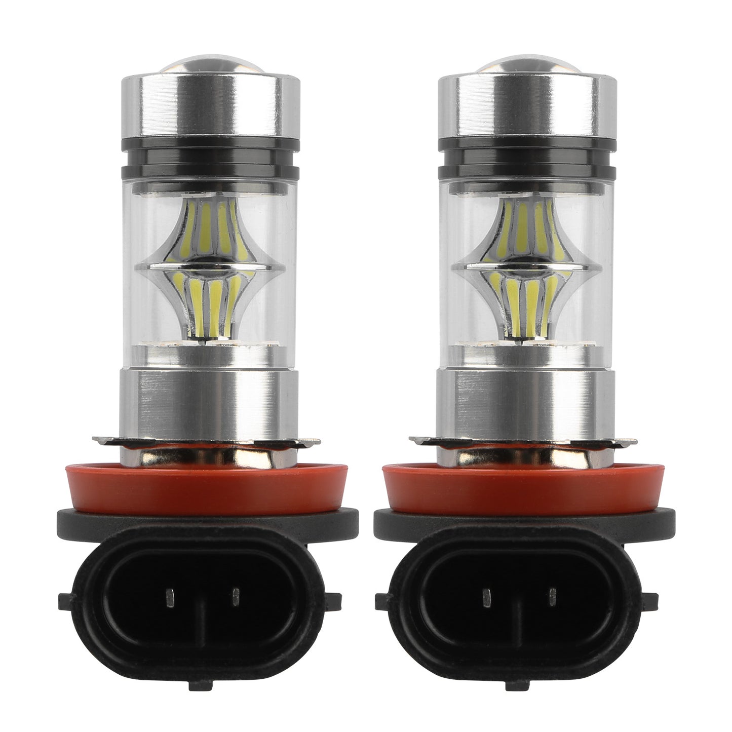 2PCS H8-H9-H11 LED Fog DRL Light Bulb IP65 Water-Resistant 360 Degree Beam Angle 6000K White