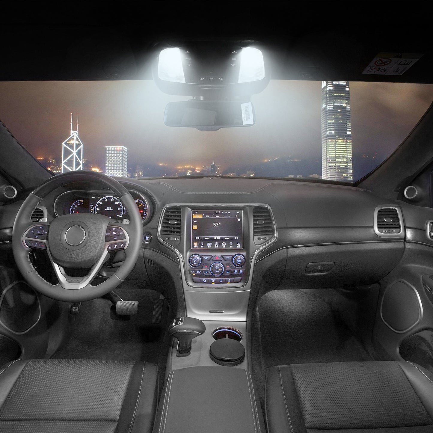 10PCS T10 LED Bulbs 194 LED Lights 12V 1W 5730 Xenon White Wedge Base LED Replacement Bulbs For License Plate Parking Position Interior Lights