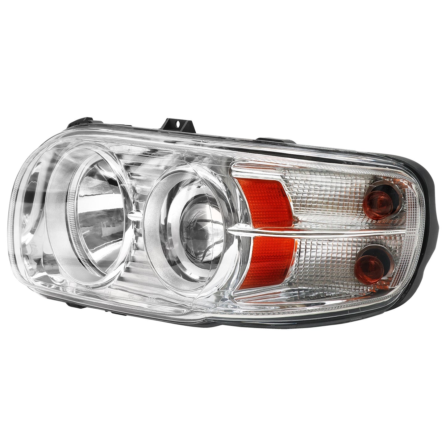 2008-2018 Peterbilt 388-389, Headlights, American Version, Halogen Assembly-LED Light Strip